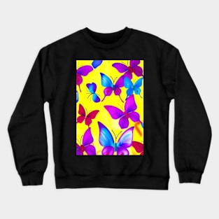 CUTE AND PRETTY  BUTTERFLY PATTERN Crewneck Sweatshirt